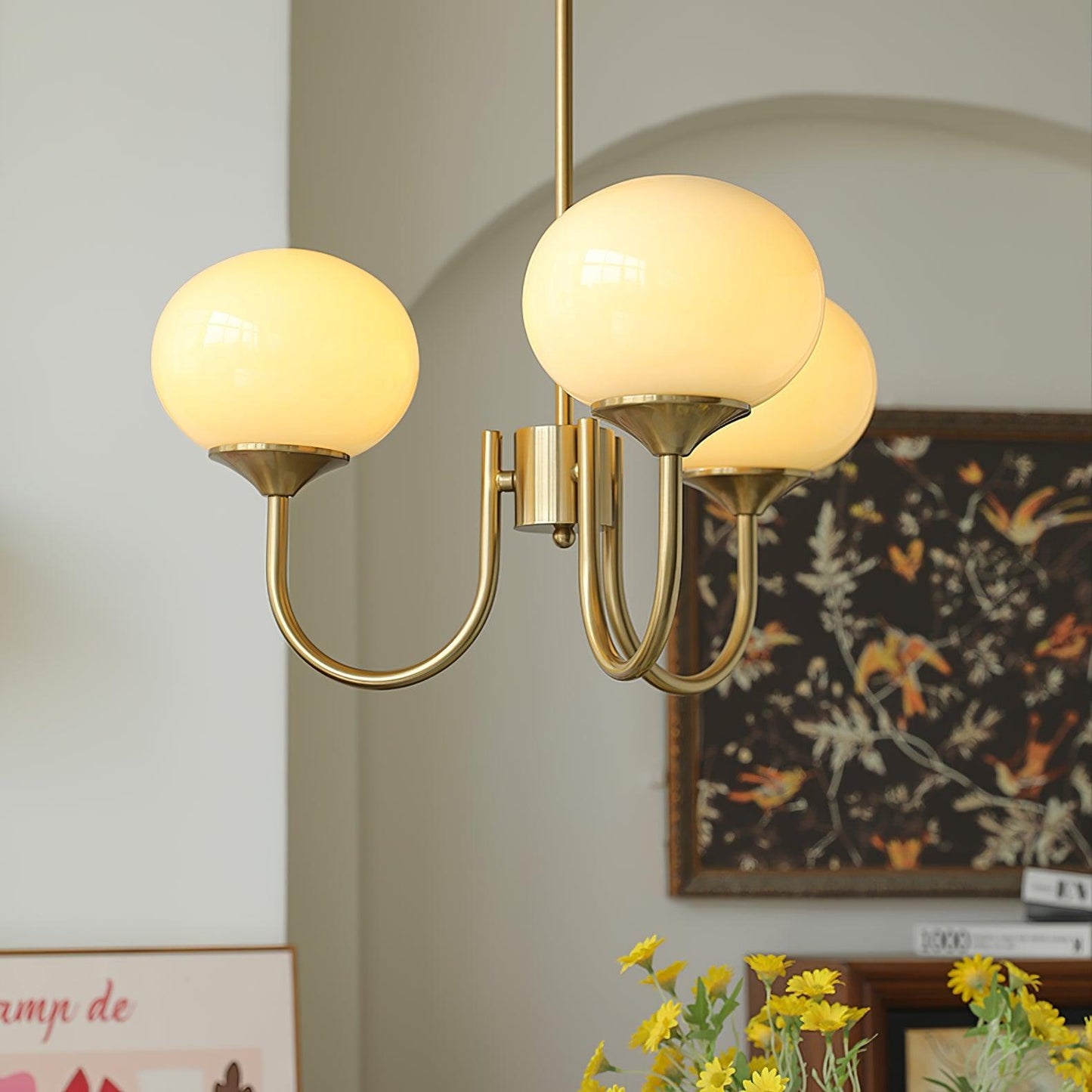 Bergen Glass Globe Cluster Chandelier