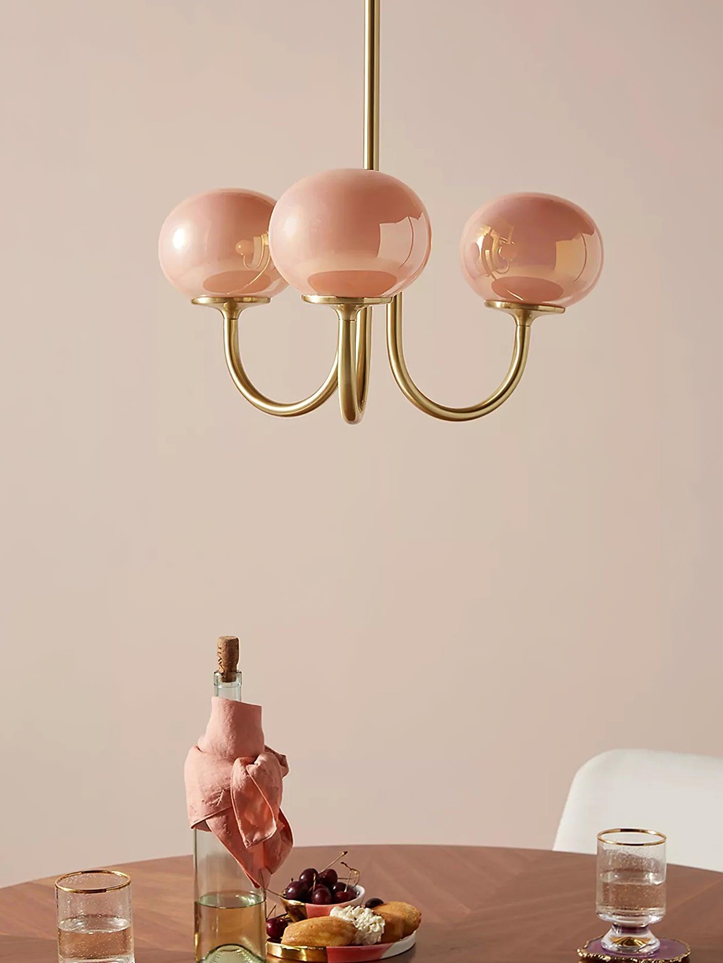 Bergen Glass Globe Cluster Chandelier