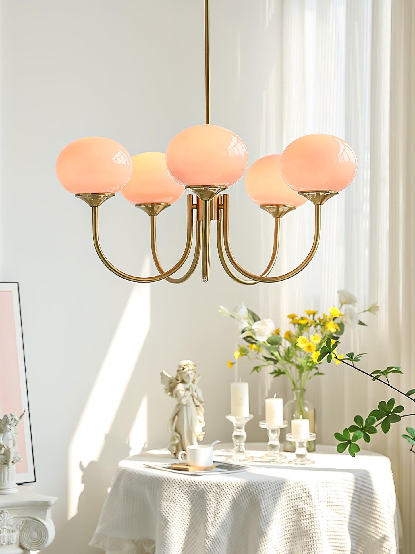 Bergen Glass Globe Cluster Chandelier