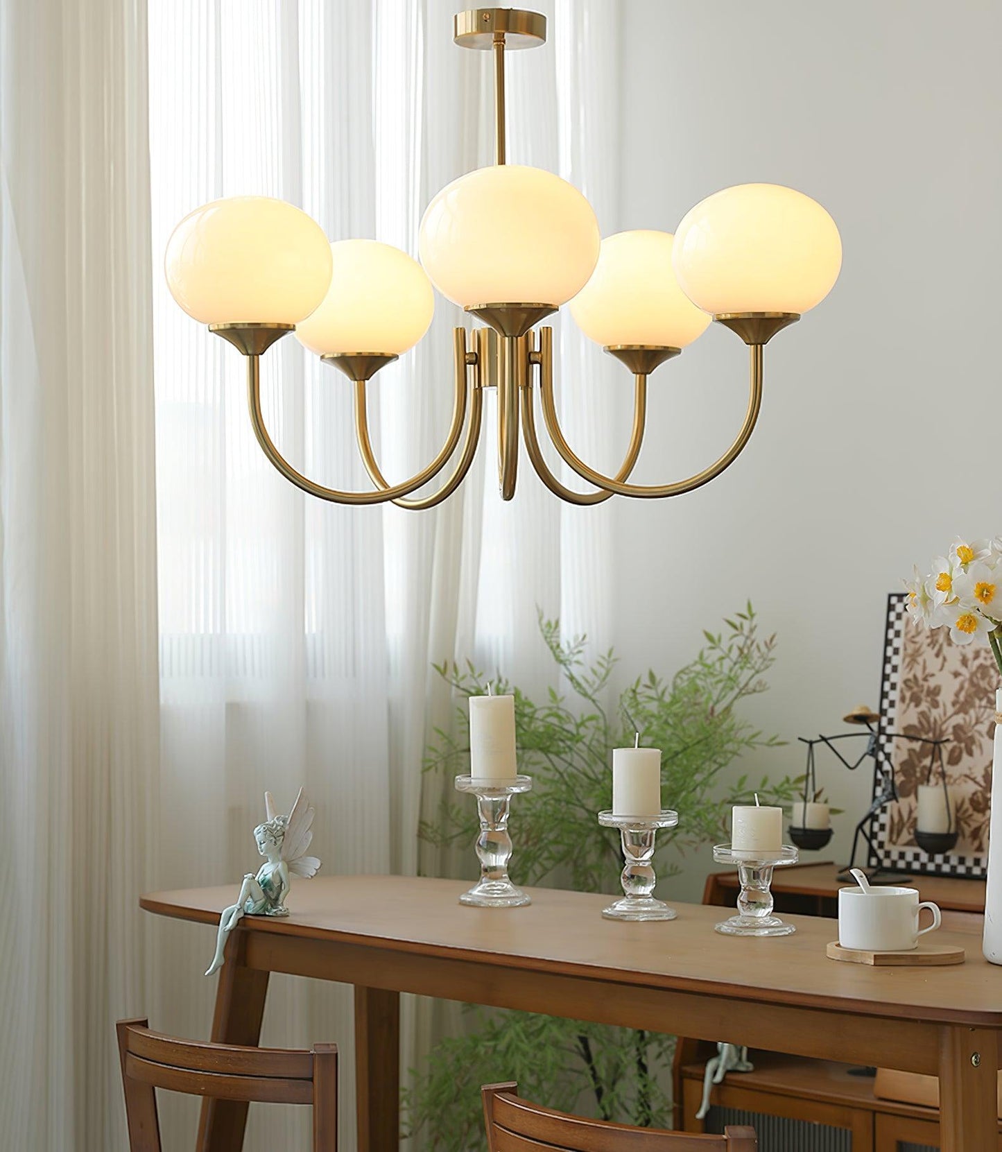 Bergen Glass Globe Cluster Chandelier