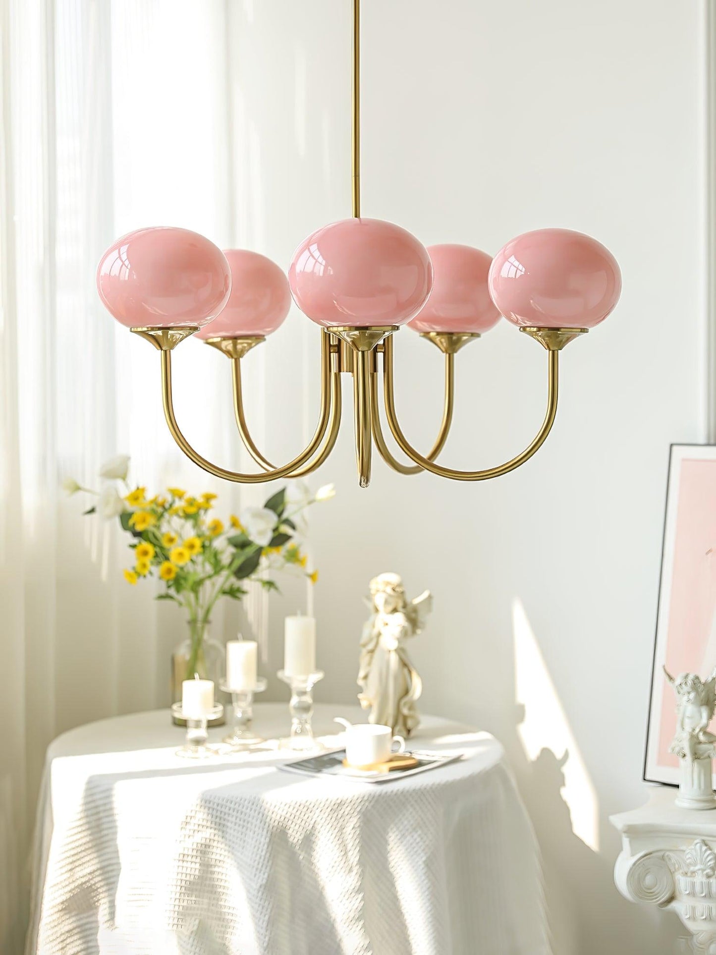 Bergen Glass Globe Cluster Chandelier