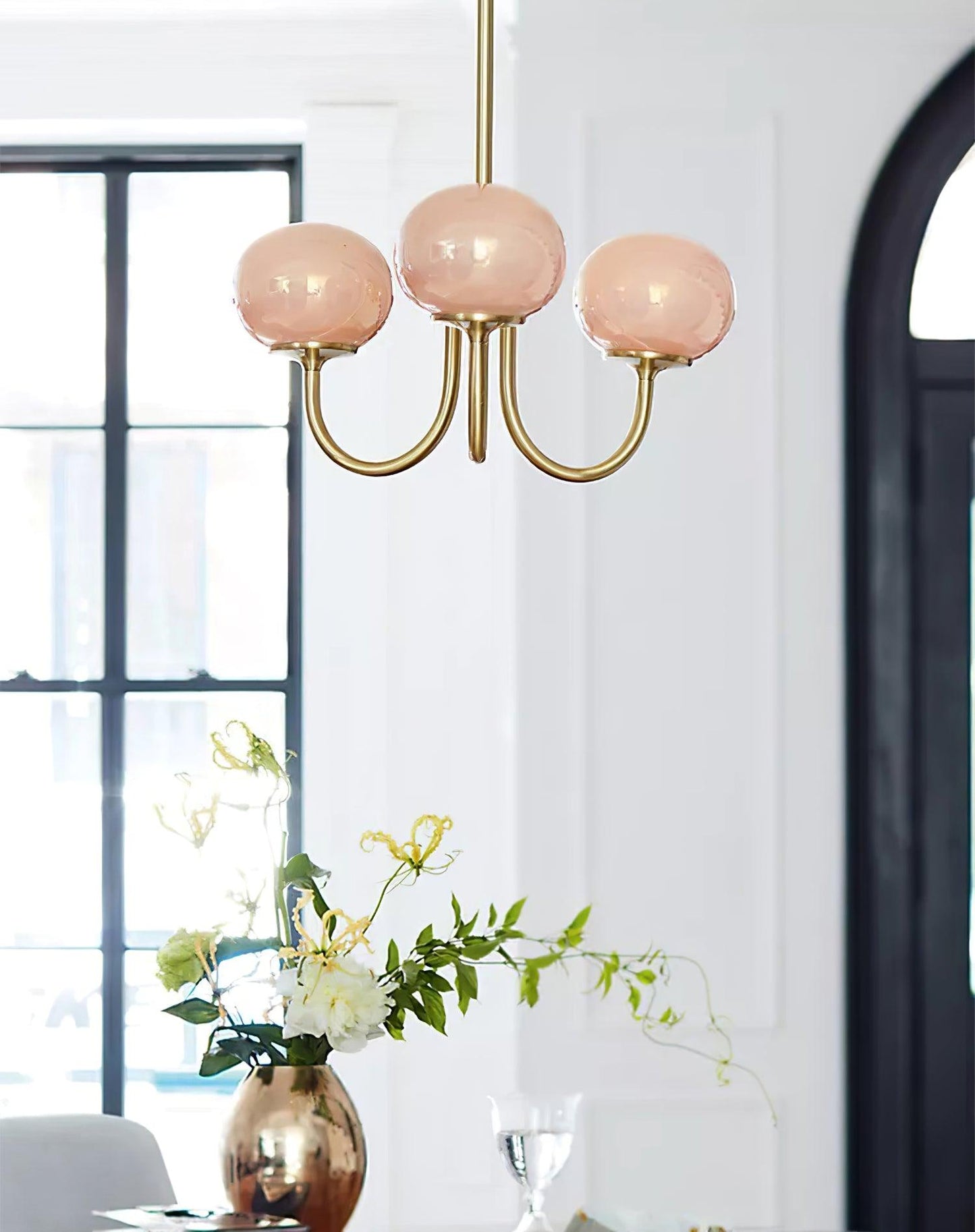Bergen Glass Globe Cluster Chandelier