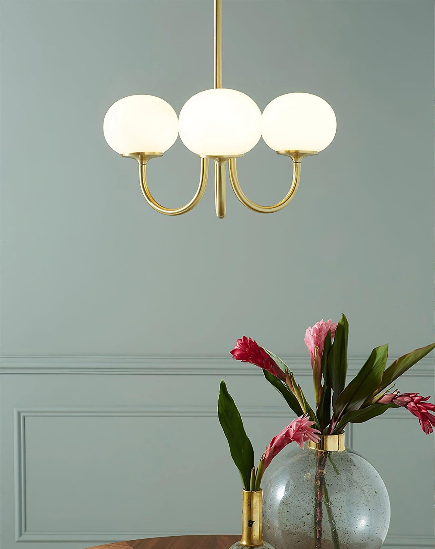 Bergen Glass Globe Cluster Chandelier