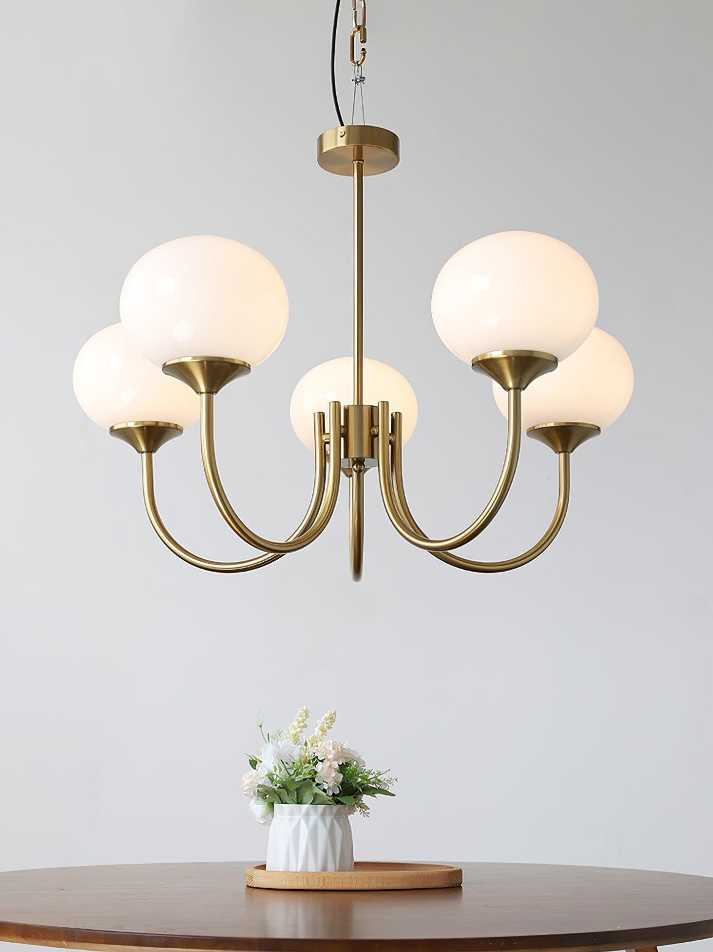 Bergen Glass Globe Cluster Chandelier