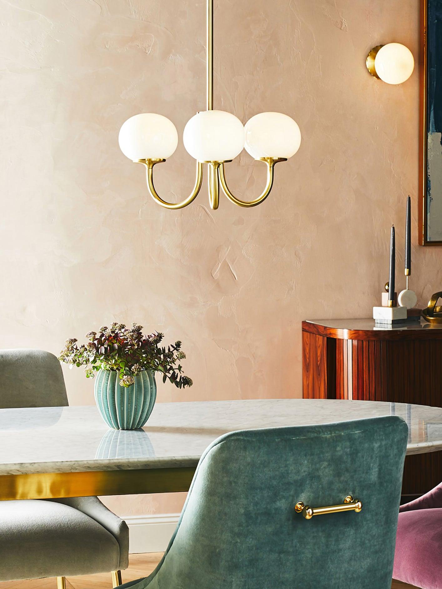 Bergen Glass Globe Cluster Chandelier