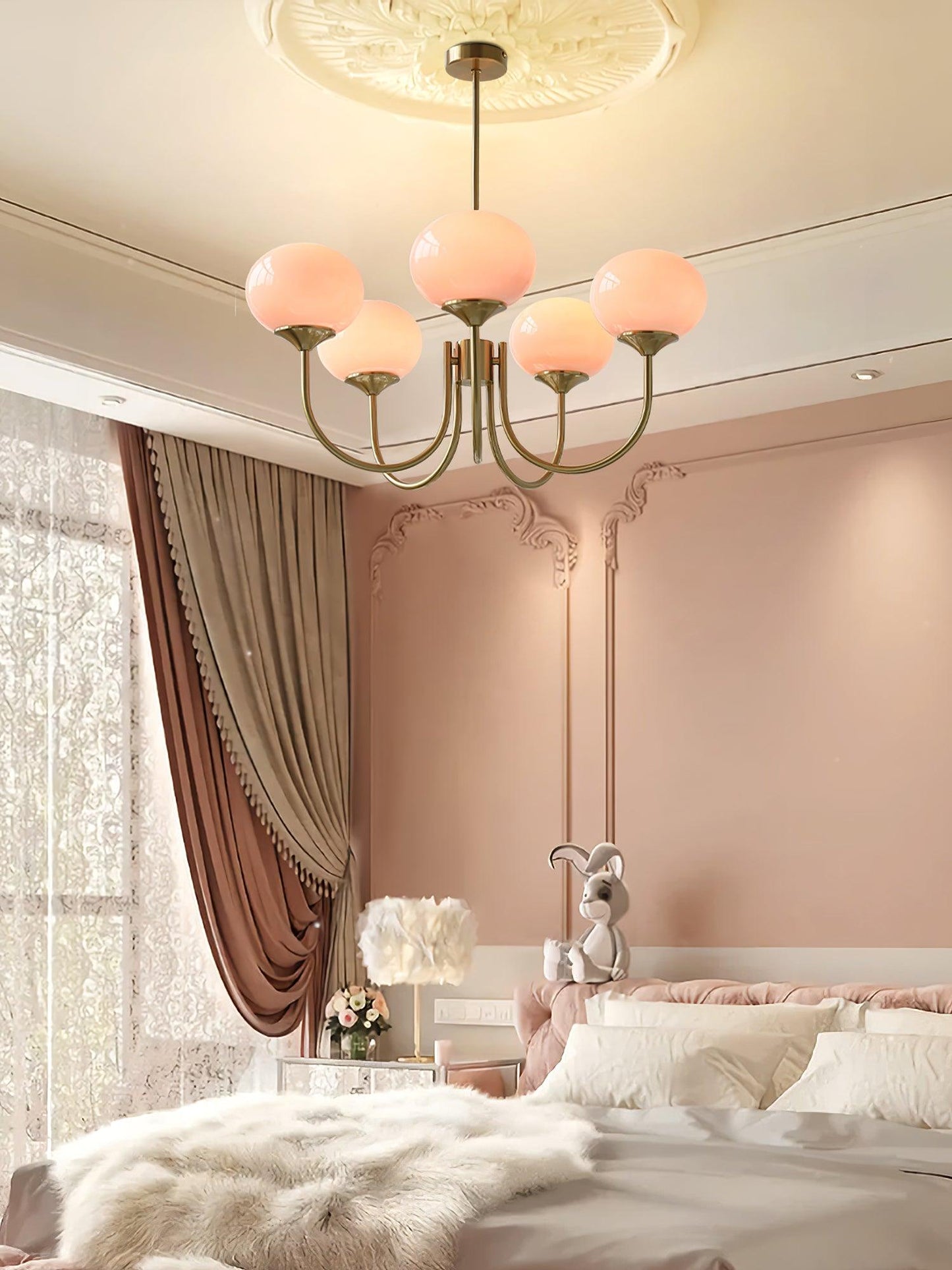 Bergen Glass Globe Cluster Chandelier