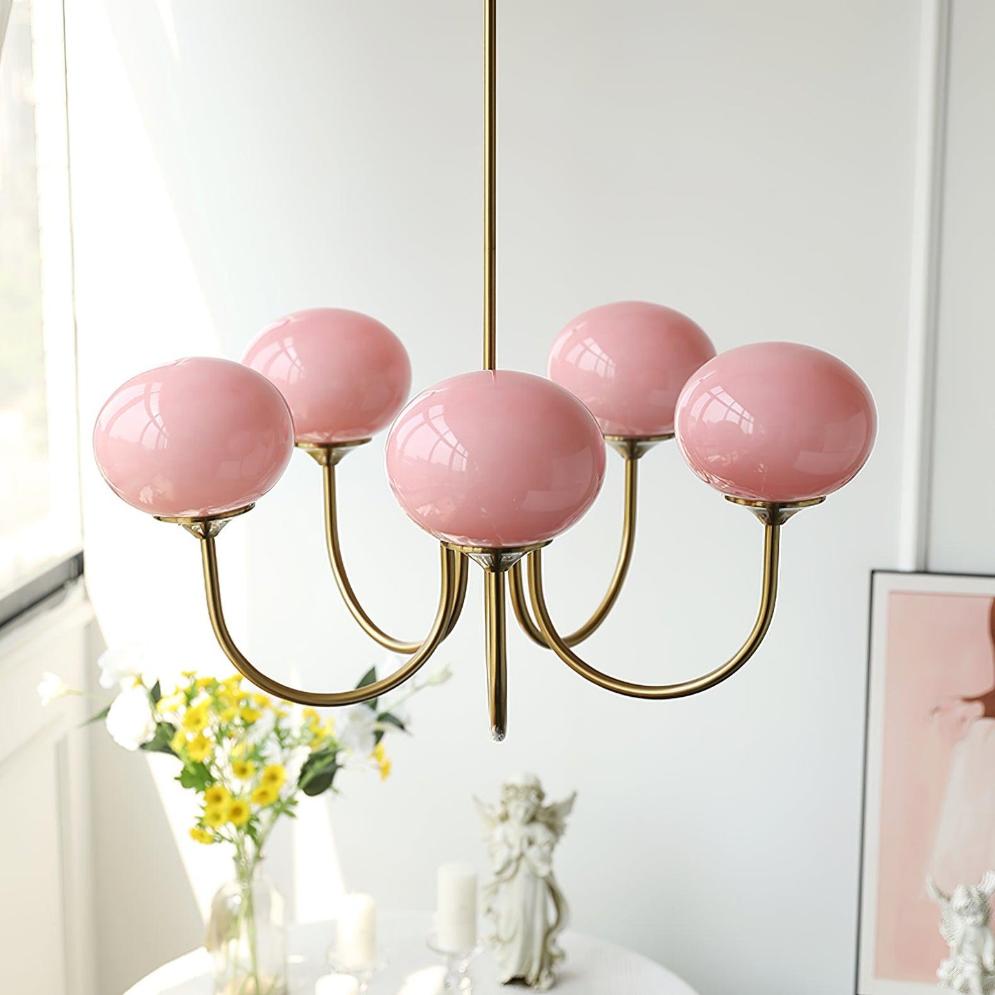 Bergen Glass Globe Cluster Chandelier