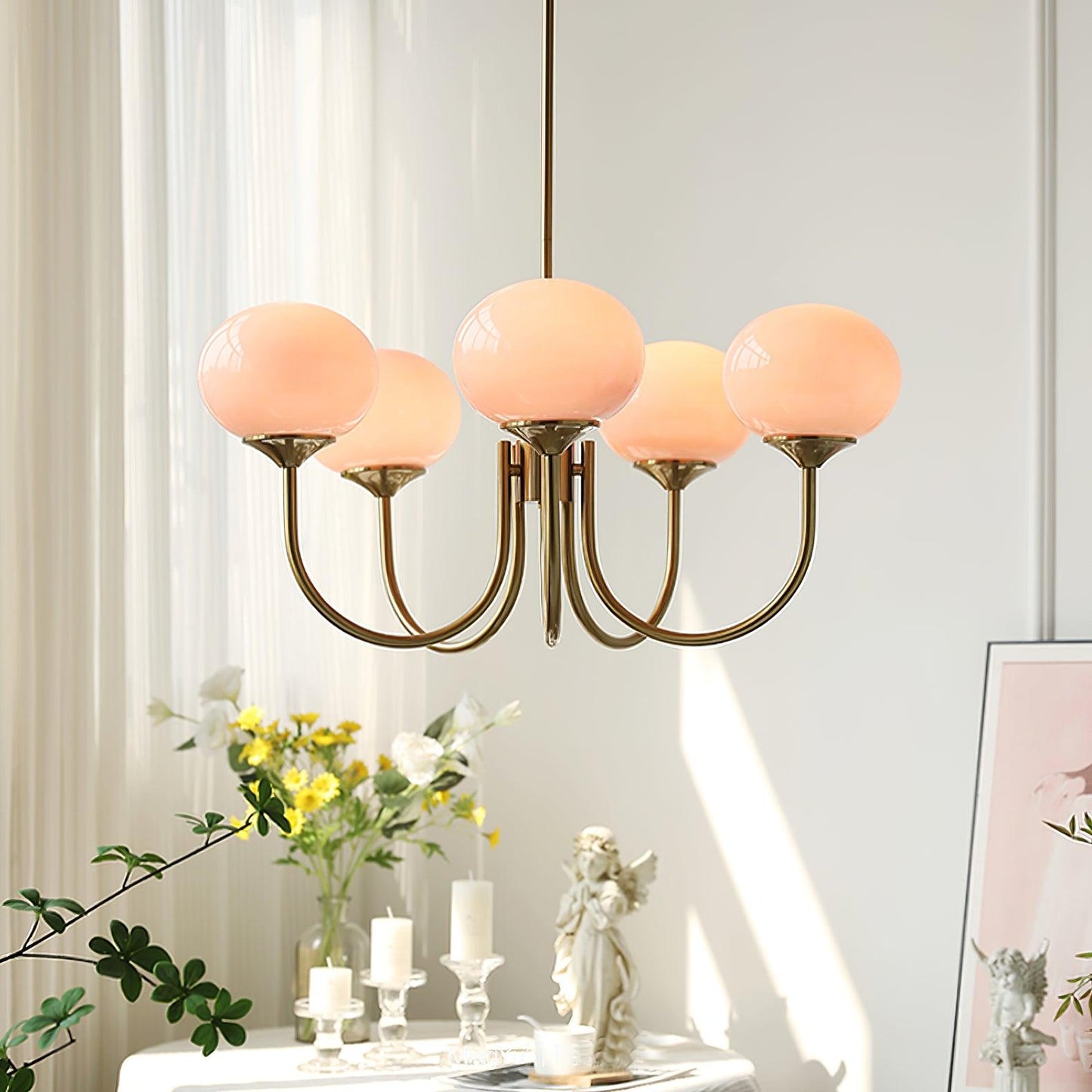 Bergen Glass Globe Cluster Chandelier