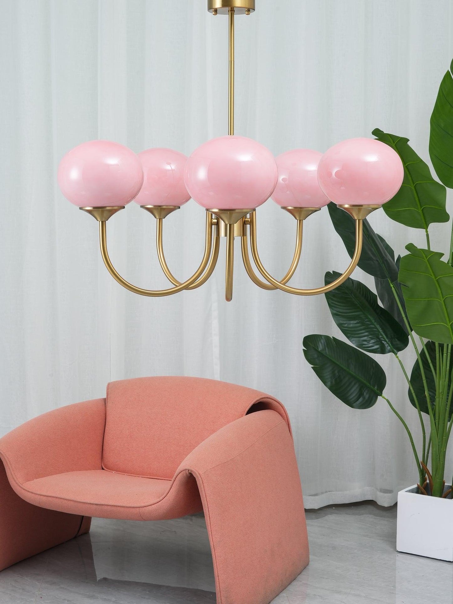 Bergen Glass Globe Cluster Chandelier