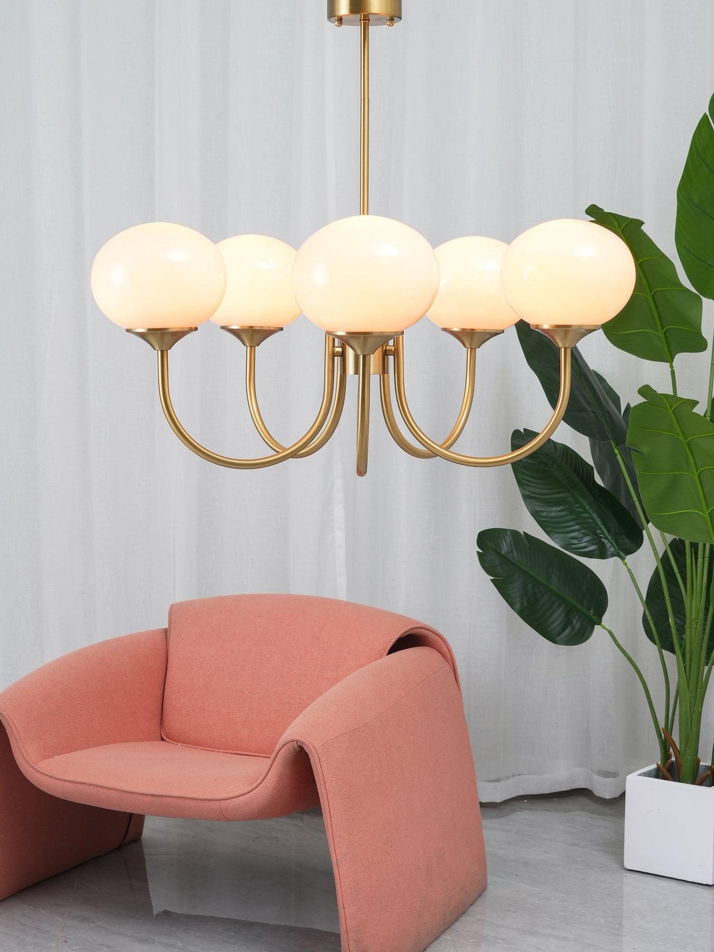 Bergen Glass Globe Cluster Chandelier