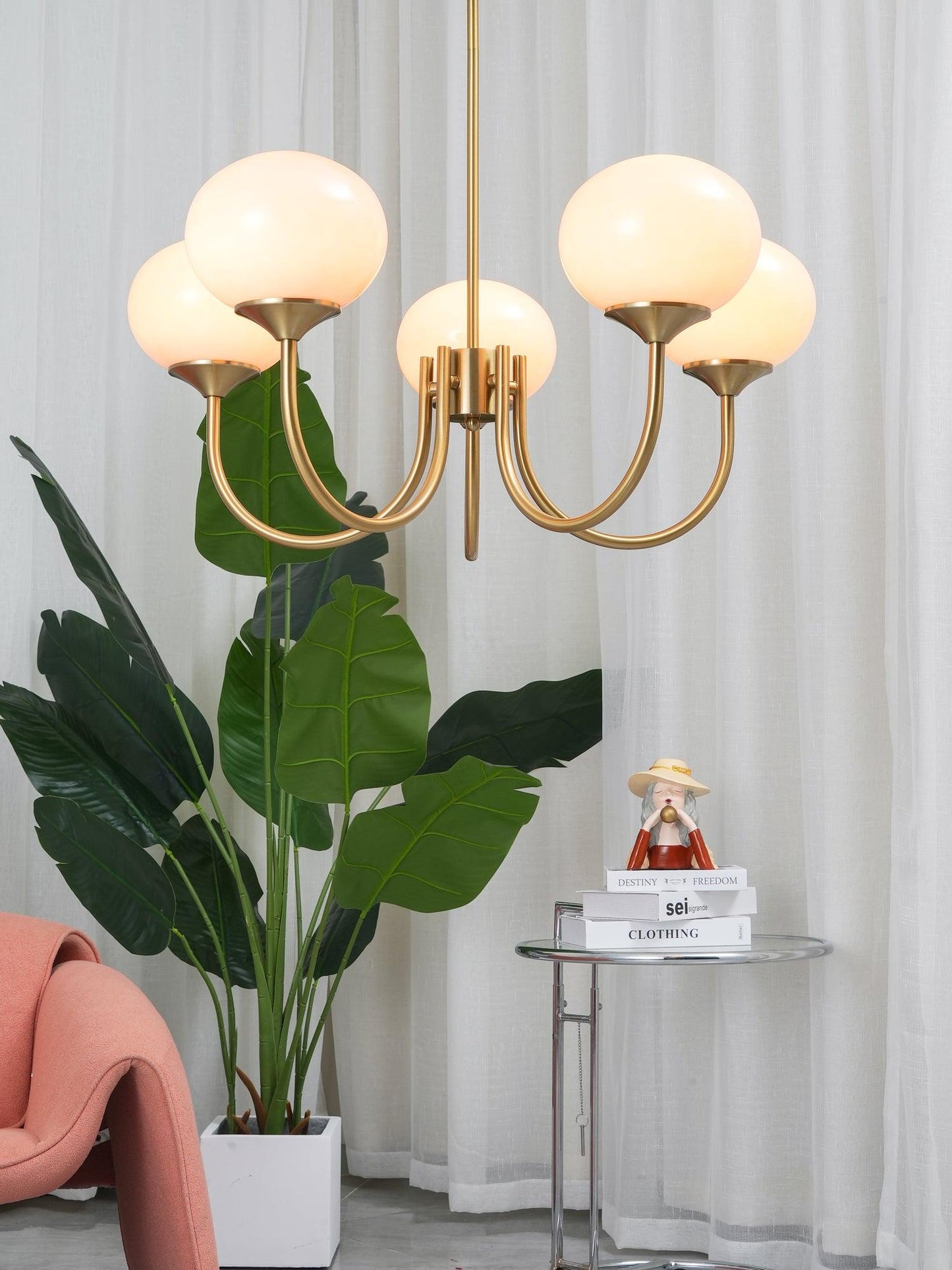 Bergen Glass Globe Cluster Chandelier
