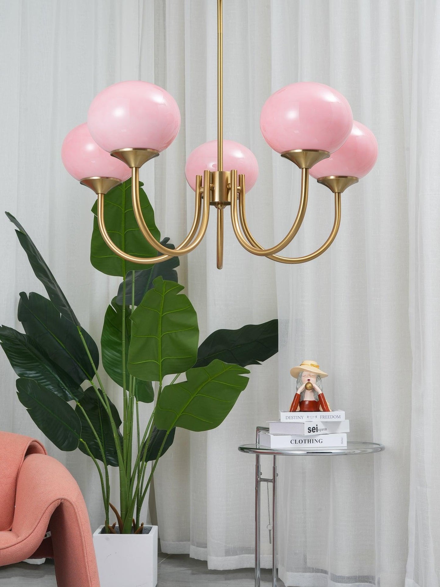 Bergen Glass Globe Cluster Chandelier