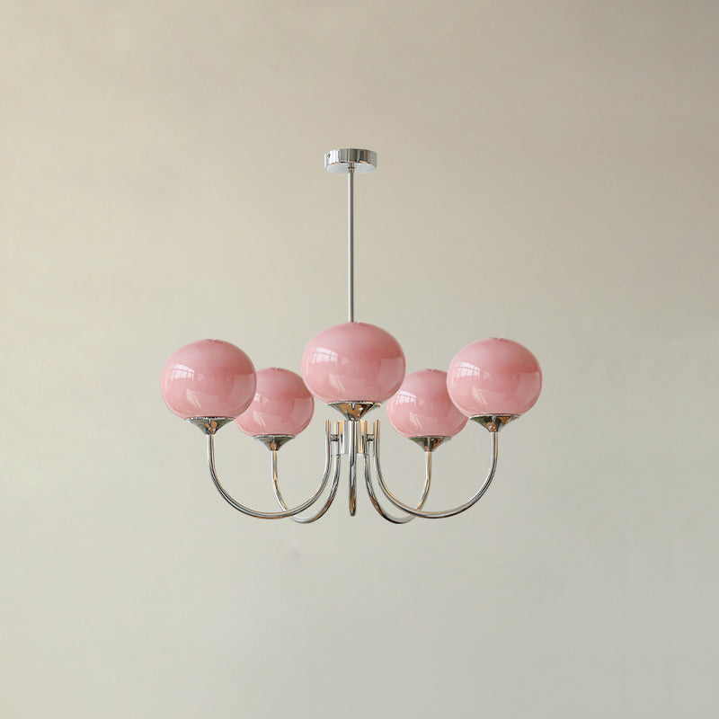 Bergen Glass Globe Cluster Chandelier