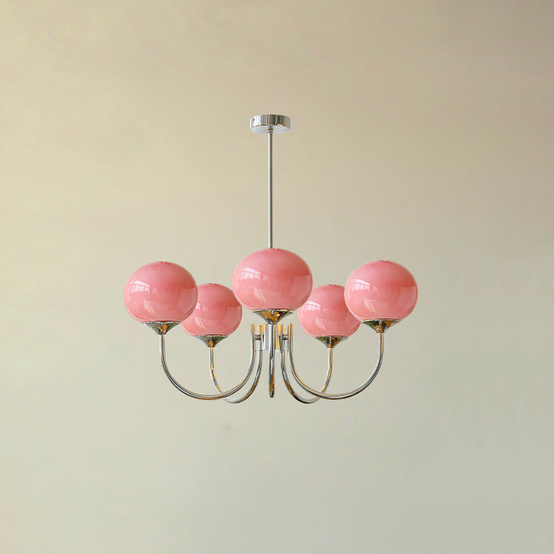 Bergen Glass Globe Cluster Chandelier