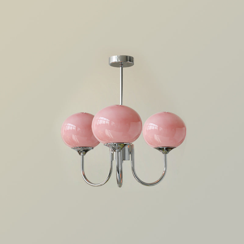Bergen Glass Globe Cluster Chandelier