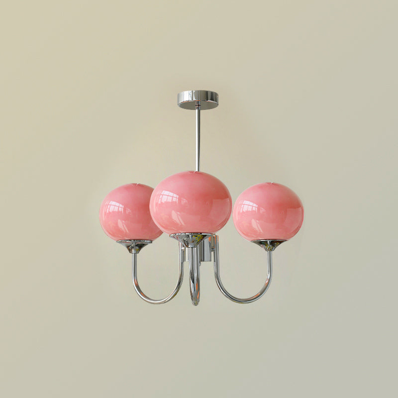 Bergen Glass Globe Cluster Chandelier