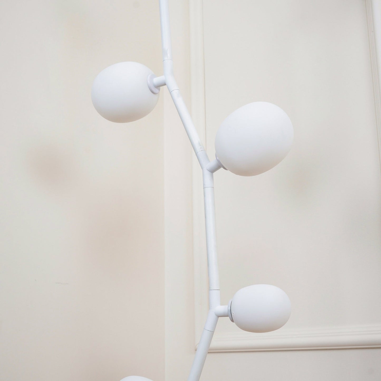 Seven Light Glass Globe Floor Lamp