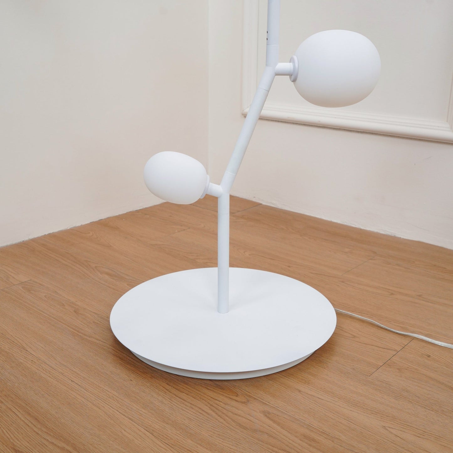 Seven Light Glass Globe Floor Lamp