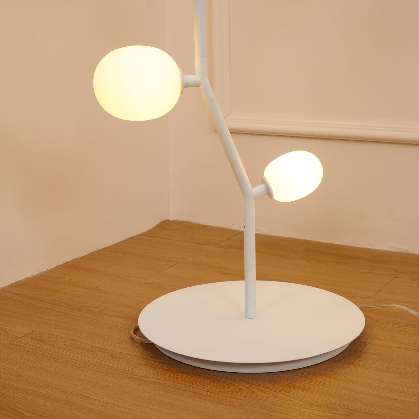 Seven Light Glass Globe Floor Lamp