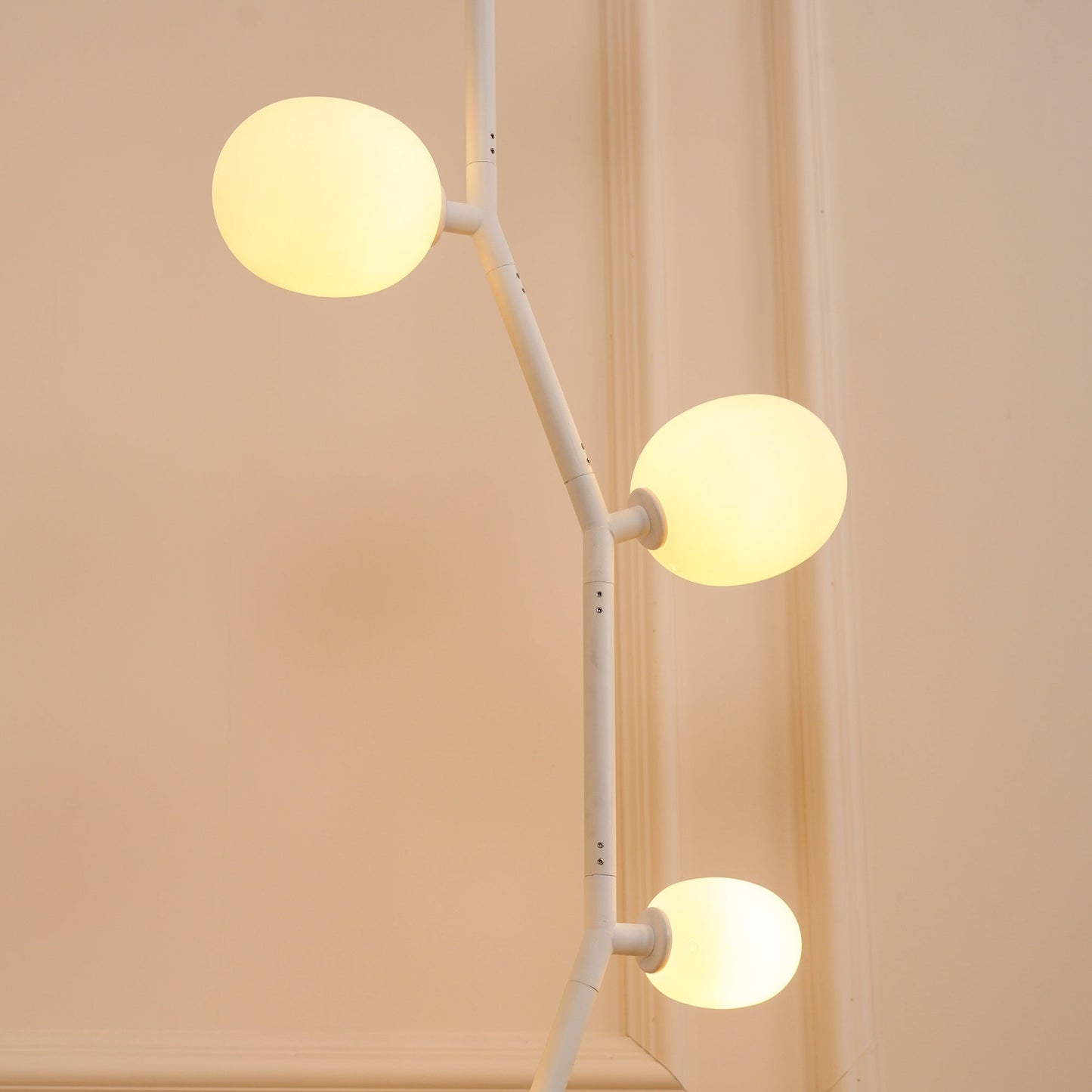 Seven Light Glass Globe Floor Lamp