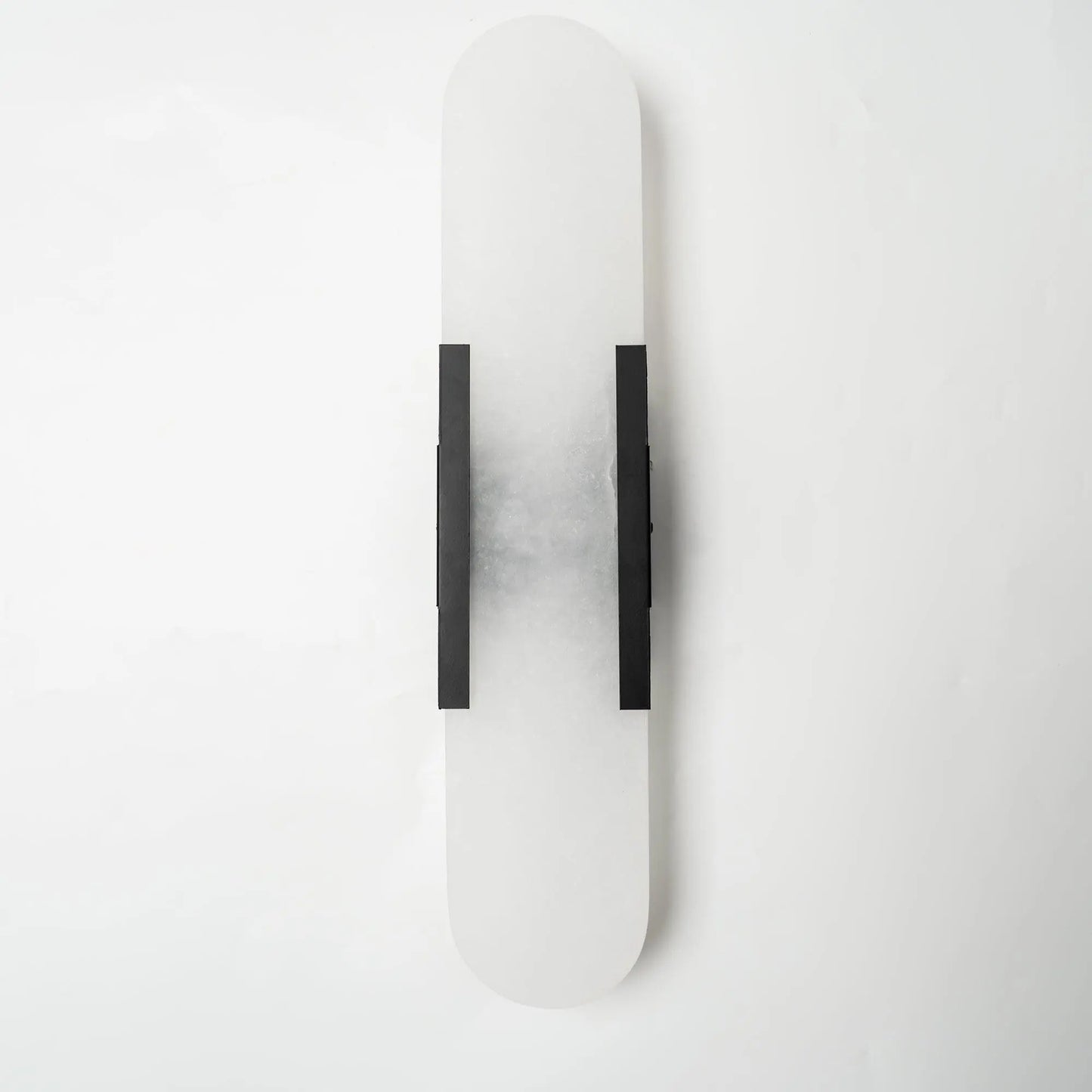 D. Oblong Alabaster Wall Sconce Erbstuk
