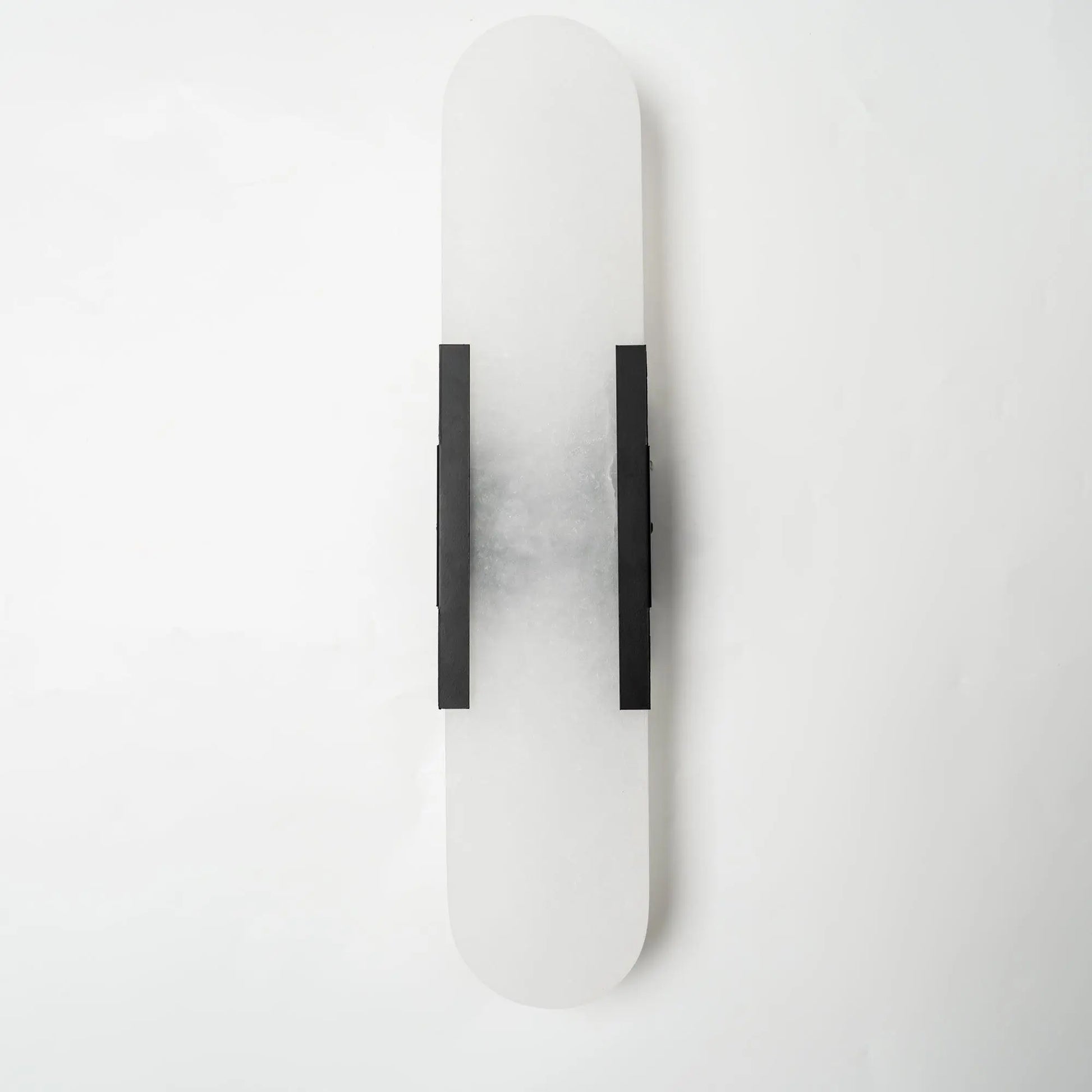 D. Oblong Alabaster Wall Sconce Erbstuk