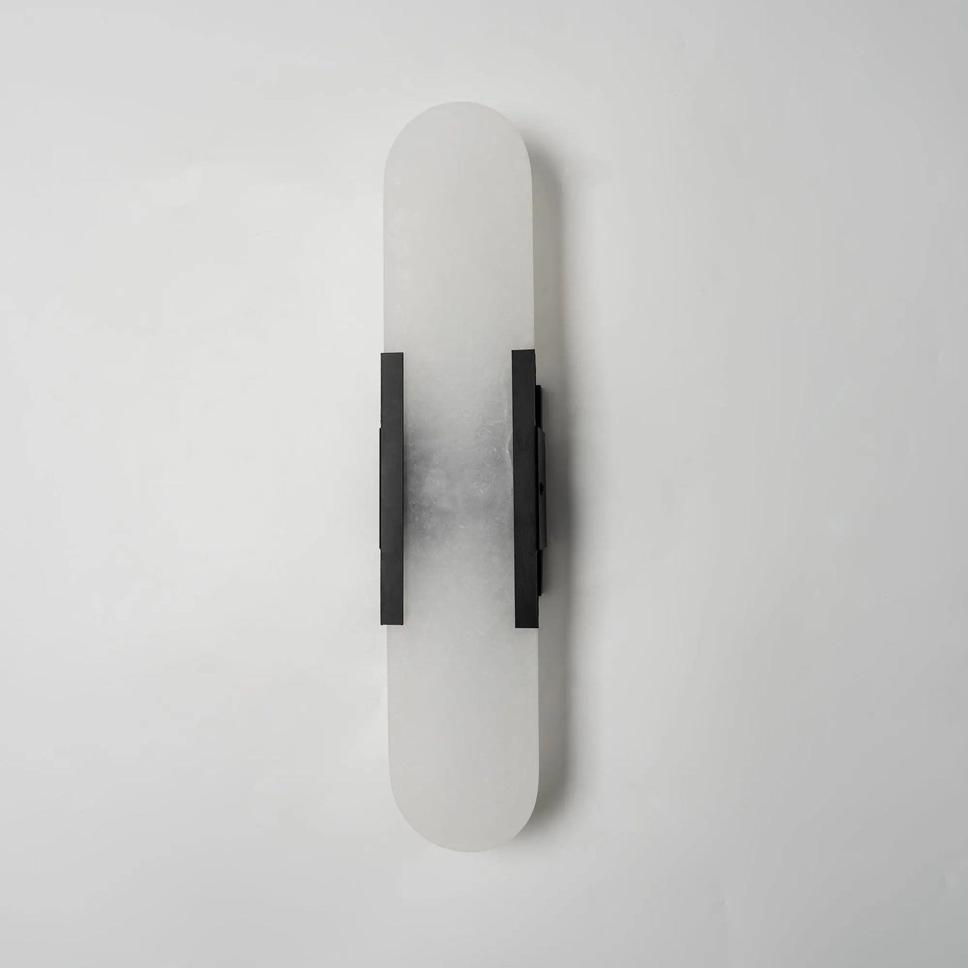 D. Oblong Alabaster Wall Sconce Erbstuk