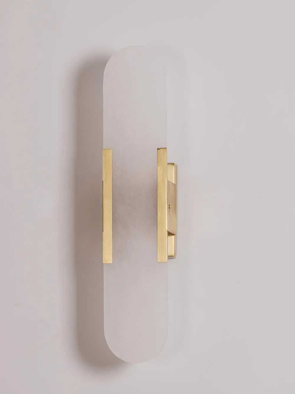 D. Oblong Alabaster Wall Sconce Erbstuk