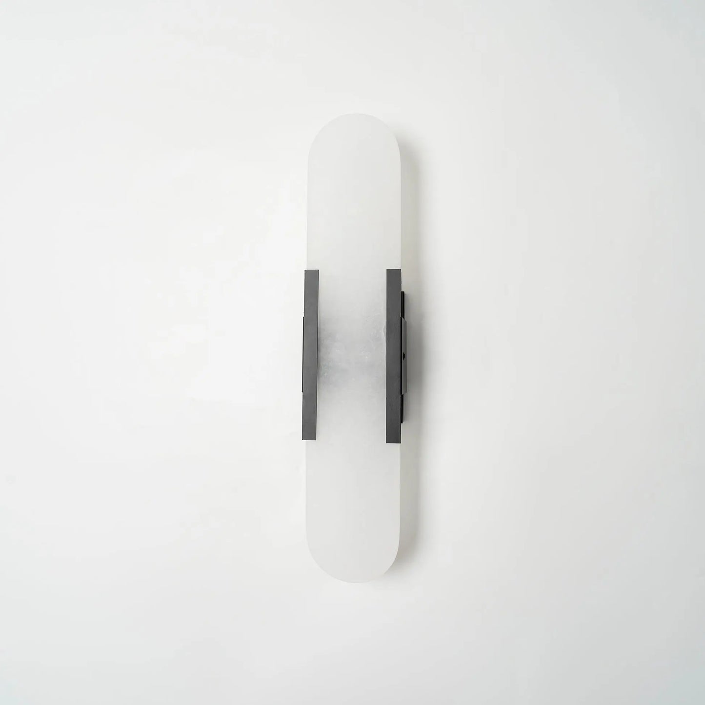 D. Oblong Alabaster Wall Sconce Erbstuk