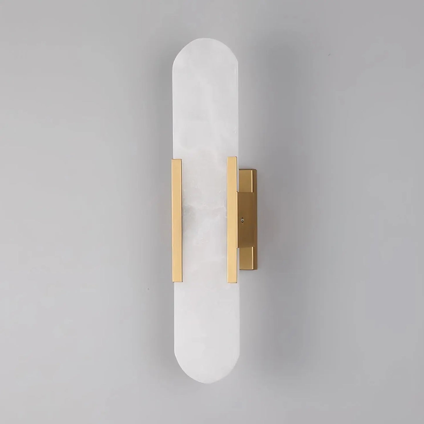 D. Oblong Alabaster Wall Sconce Erbstuk