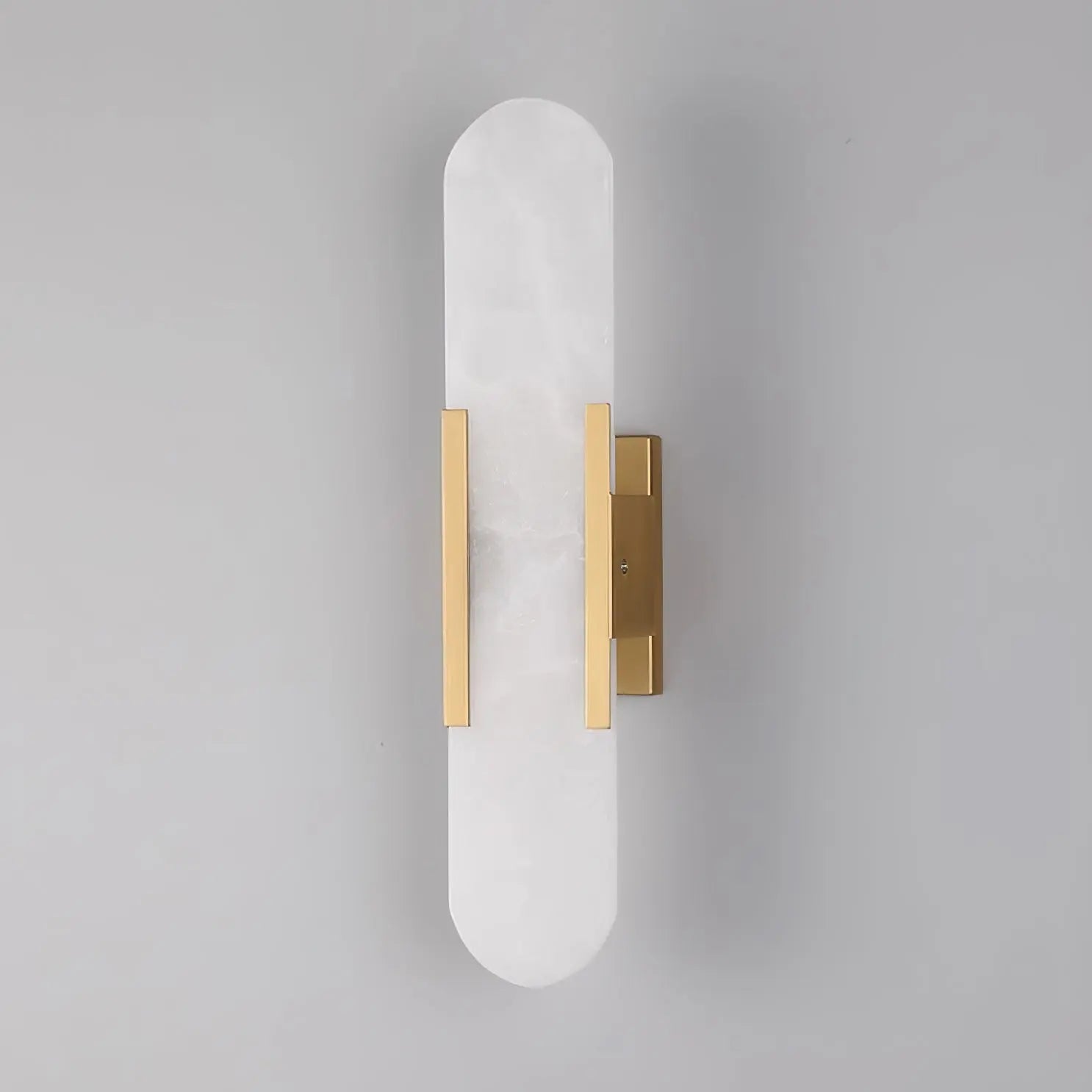 D. Oblong Alabaster Wall Sconce Erbstuk