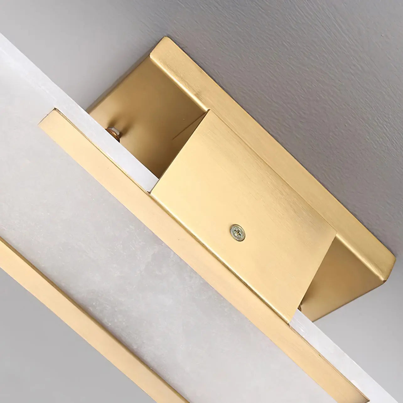 D. Oblong Alabaster Wall Sconce Erbstuk