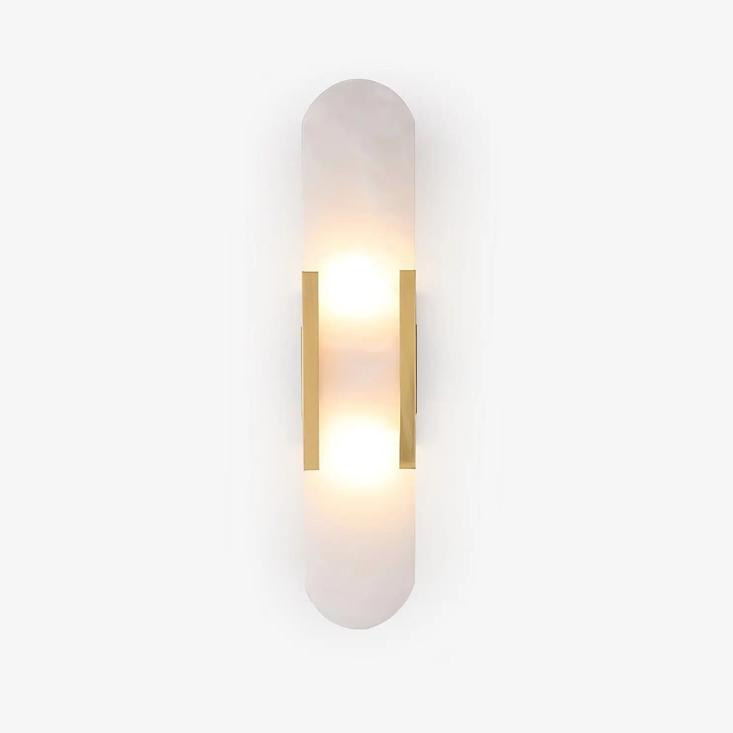D. Oblong Alabaster Wall Sconce Erbstuk