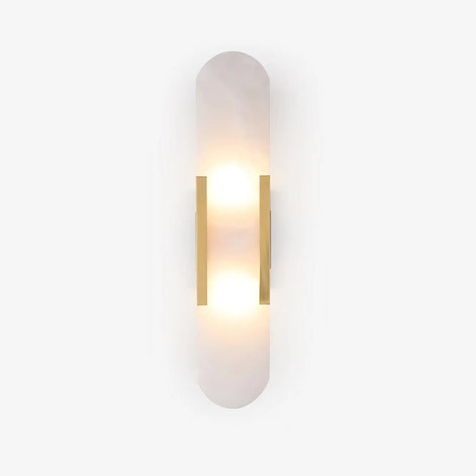 D. Oblong Alabaster Wall Sconce Erbstuk