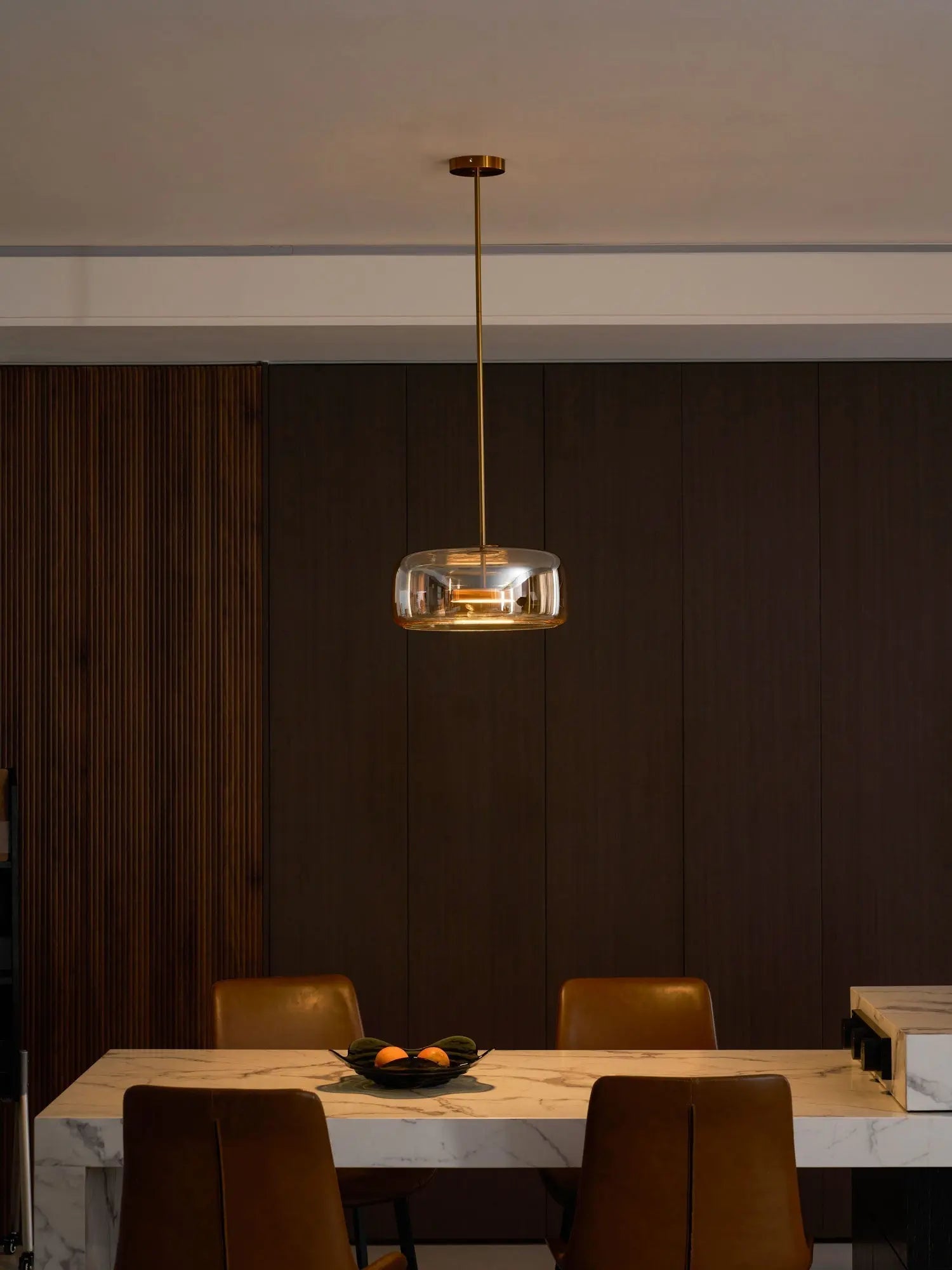 Metro Sphere Glass Pendant Lamp Erbstuk