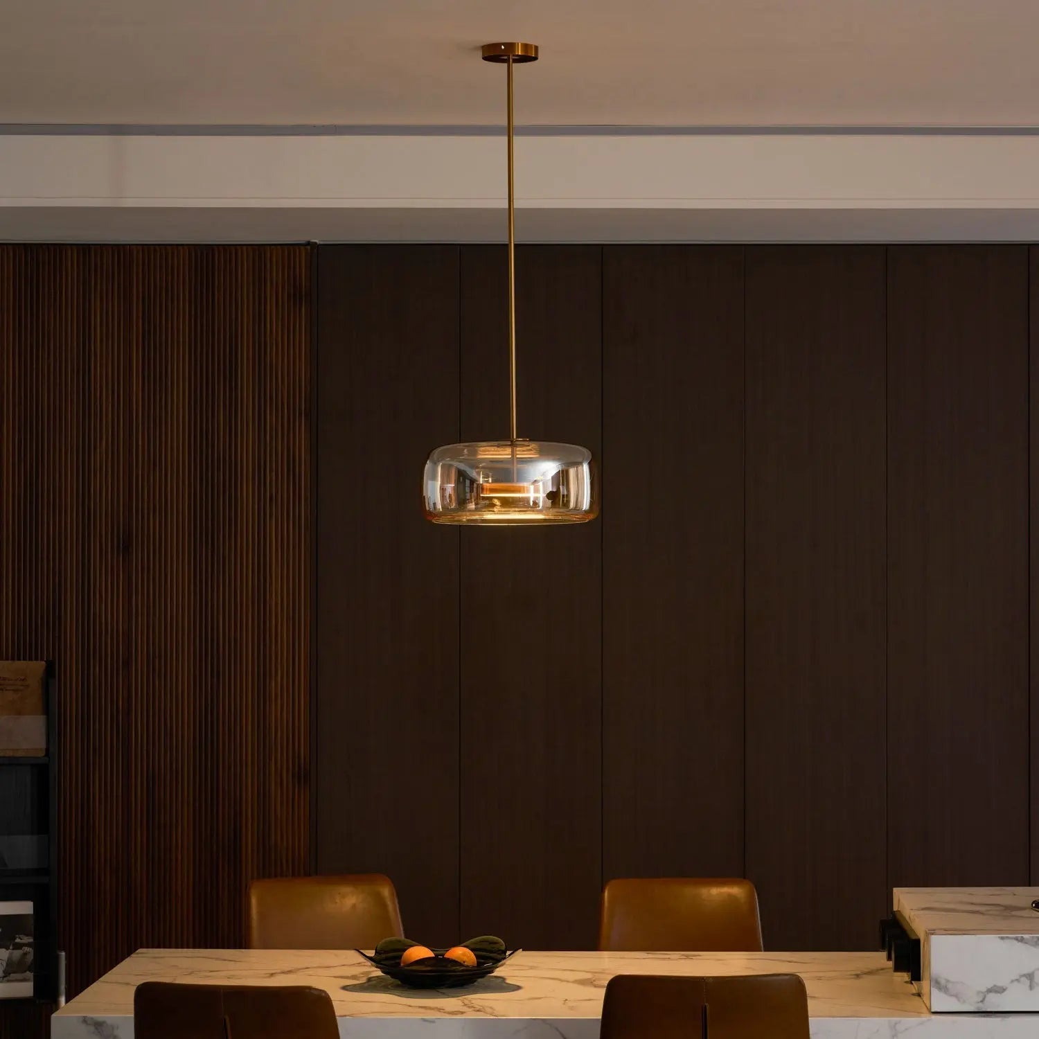 Metro Sphere Glass Pendant Lamp Erbstuk