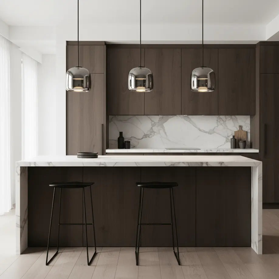 Metro Sphere Glass Pendant Lamp Erbstuk