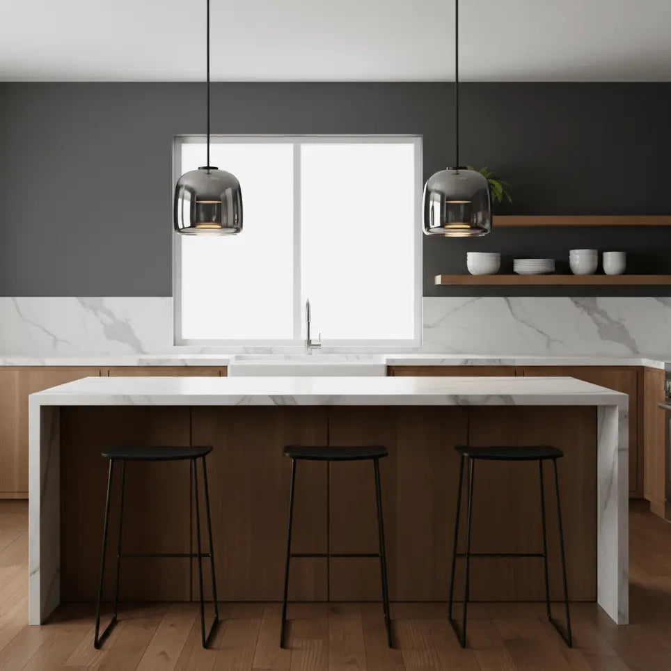 Metro Sphere Glass Pendant Lamp Erbstuk