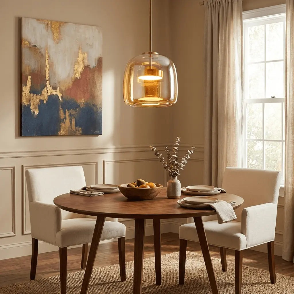 Metro Sphere Glass Pendant Lamp Erbstuk