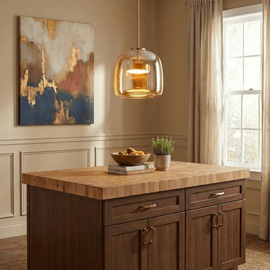 Metro Sphere Glass Pendant Lamp Erbstuk