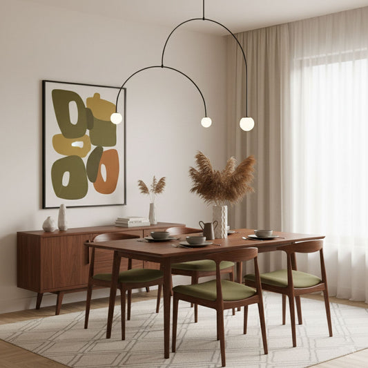 Oslo Opal Glass Globe Chandelier