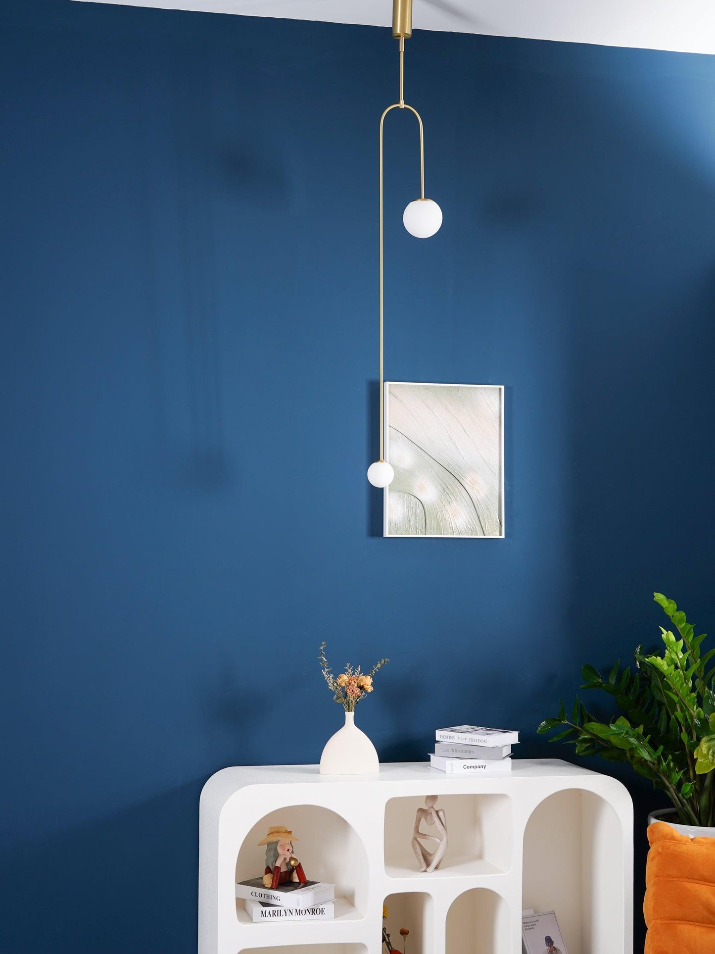 Oslo Opal Glass Globe Chandelier