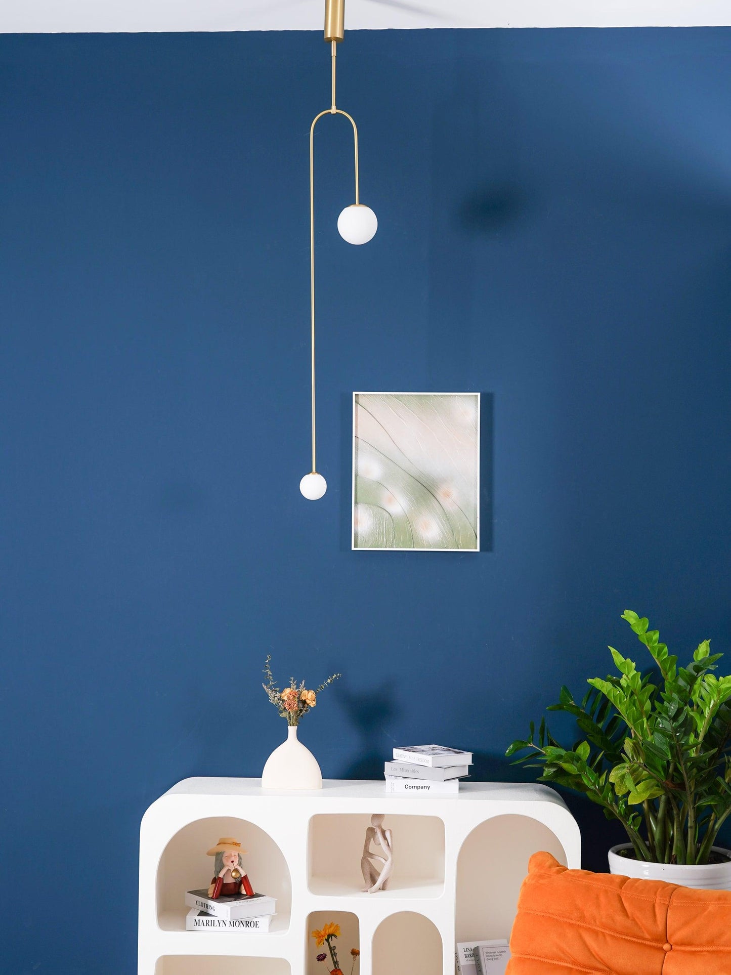 Oslo Opal Glass Globe Chandelier