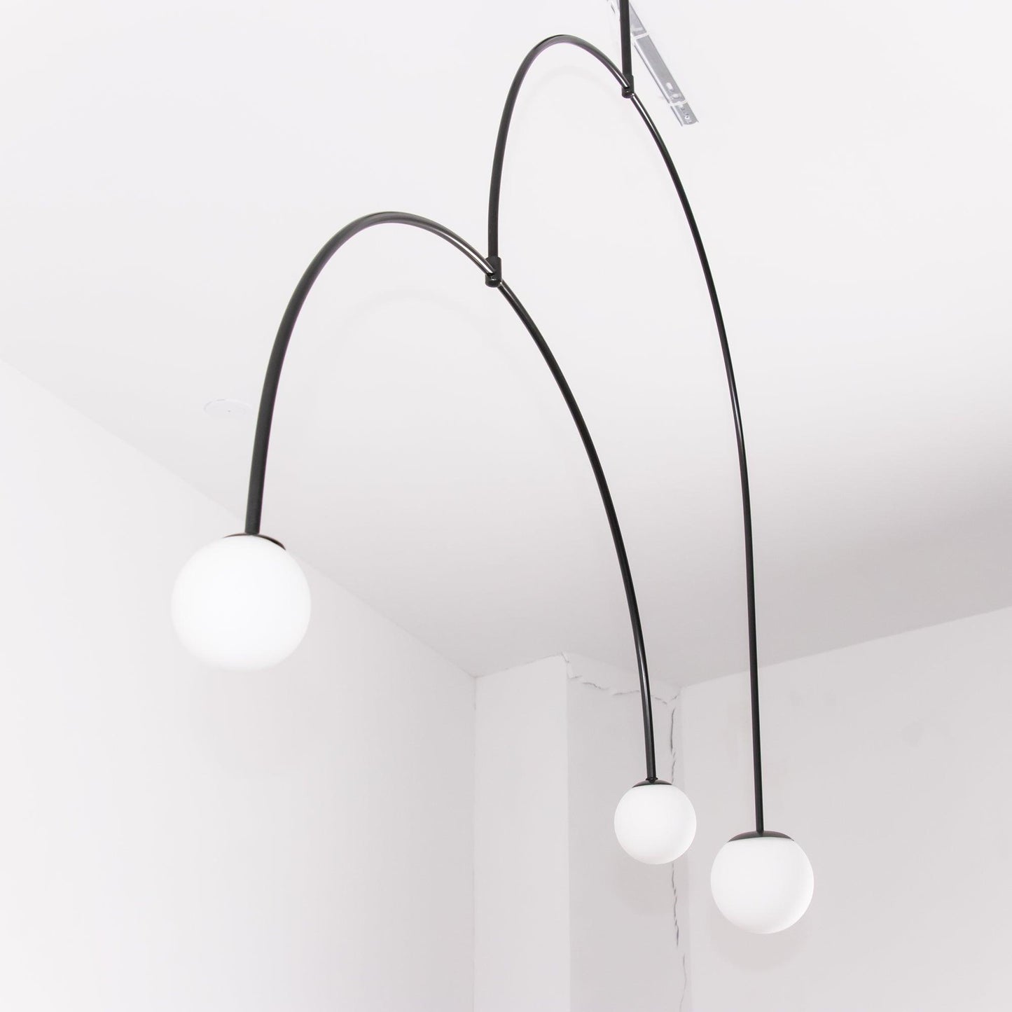 Oslo Opal Glass Globe Chandelier