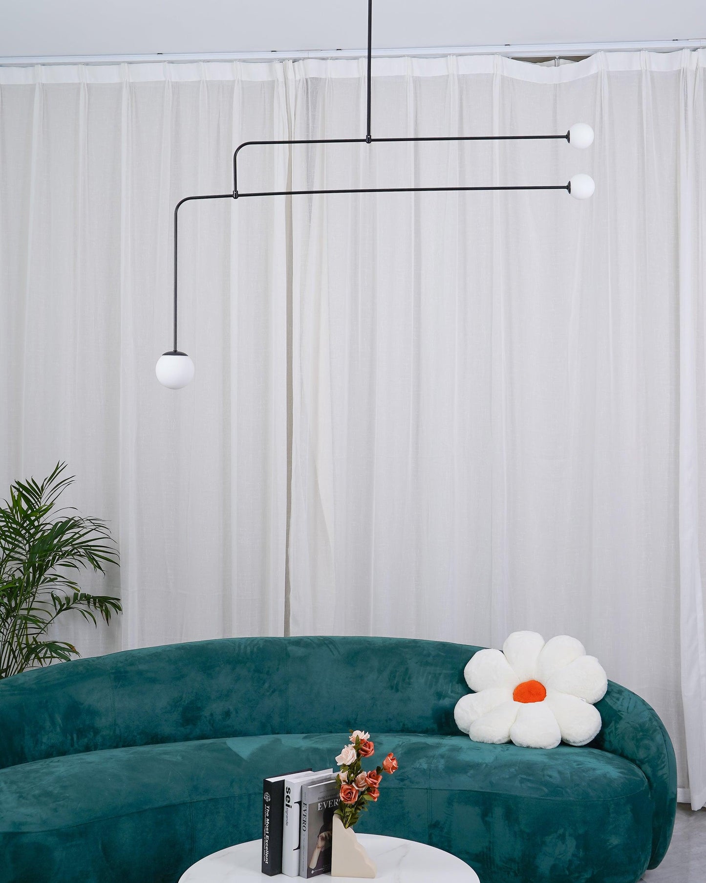 Oslo Opal Glass Globe Chandelier