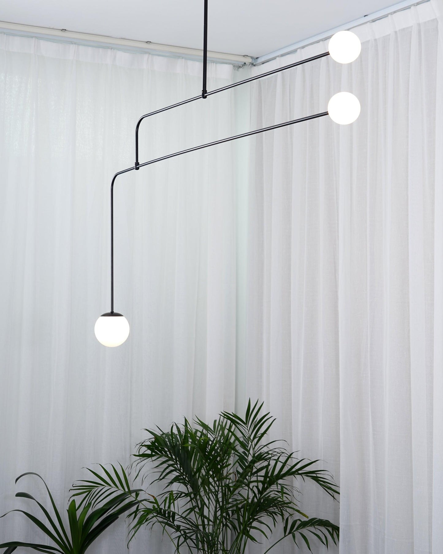 Oslo Opal Glass Globe Chandelier