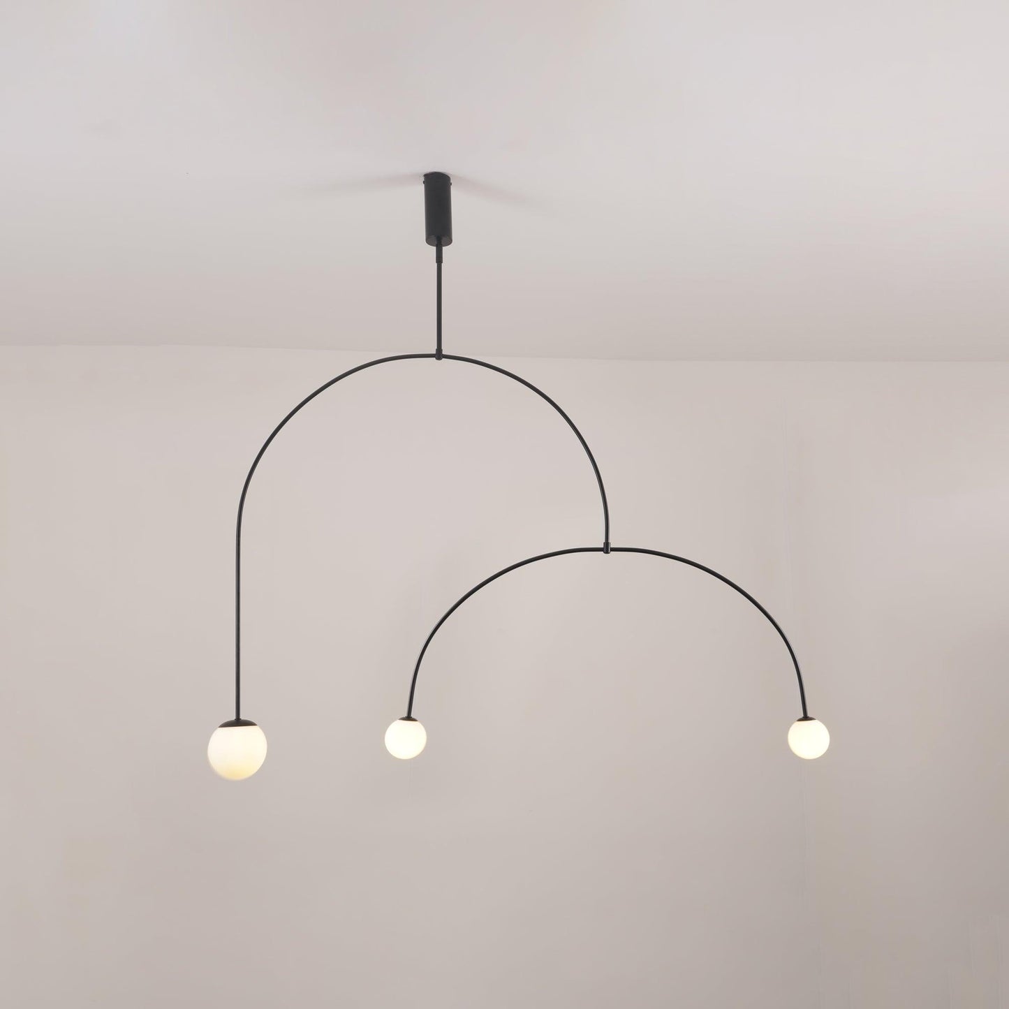 Oslo Opal Glass Globe Chandelier
