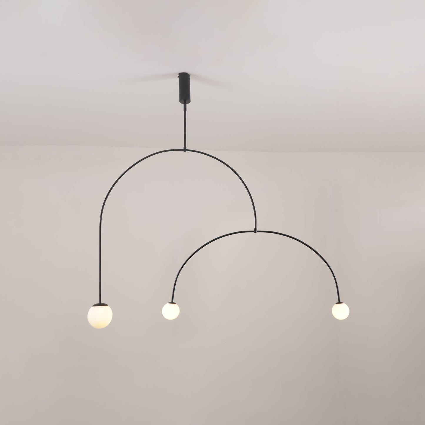 Oslo Opal Glass Globe Chandelier