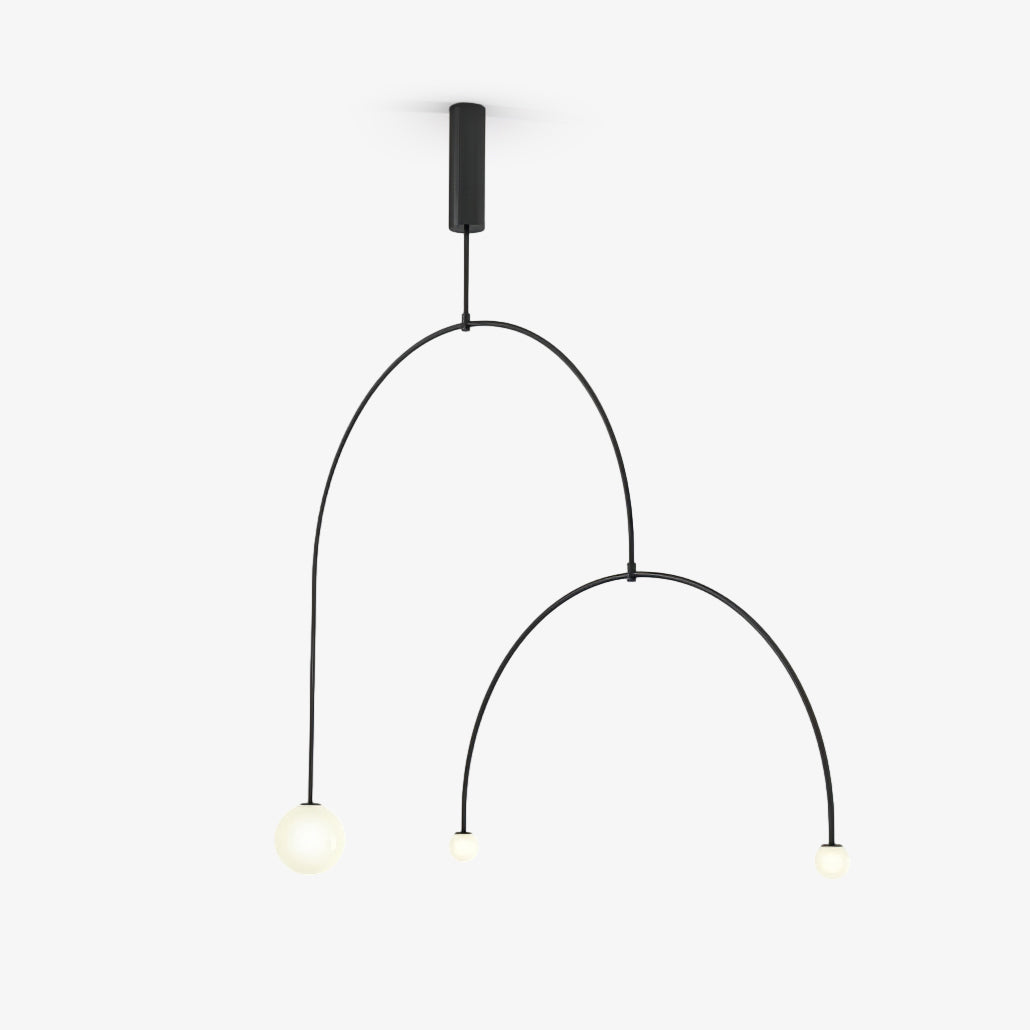 Oslo Opal Glass Globe Chandelier