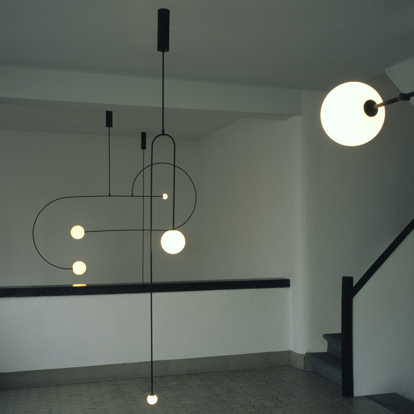 Oslo Opal Glass Globe Chandelier